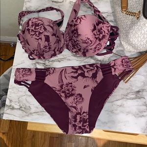 Matching set , purple floral bikini